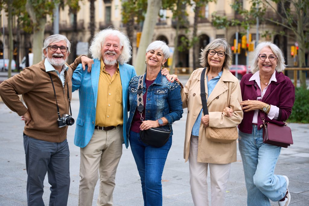 Senior Friends Enjoying